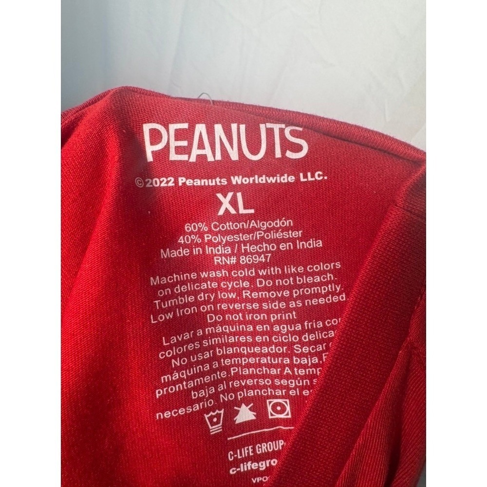 Peanuts Snoopy Joe Cool T-Shirt Red XL Forever Joe Cool Graphic Tee - Picture 3 of 5